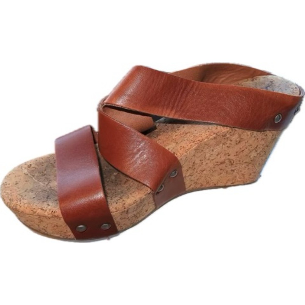 Lucky Brand Leather Wedges - GREAT Qualtity